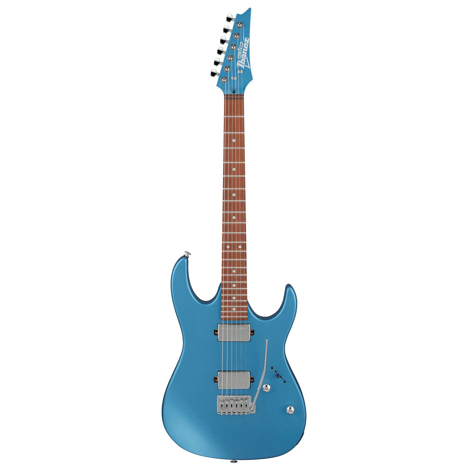 An image of Ibanez GRX120SP-MLM Electric Guitar, Metallic Light Blue Matte