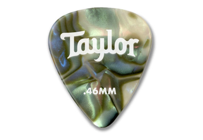 An image of Taylor Celluloid 351 Heavy Guitar Picks, 0.96mm Abalone (12 Pack) - Gift for a G...