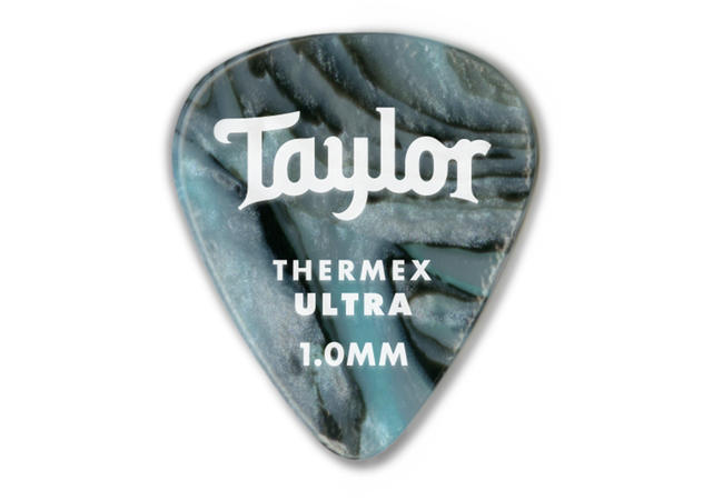An image of Taylor Darktone 351 Guitar Picks Abalone, 1.0mm (6-Pack) | PMT Online