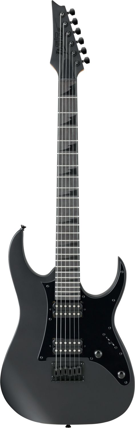 An image of Ibanez GRGR131EX-BKF GIO Electric Guitar, Black Flat | PMT Online