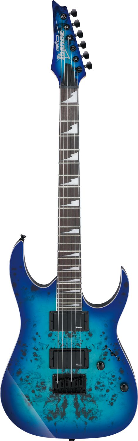 An image of Ibanez GRGR221PA-AQB GIO Electric Guitar, Aqua Burst | PMT Online