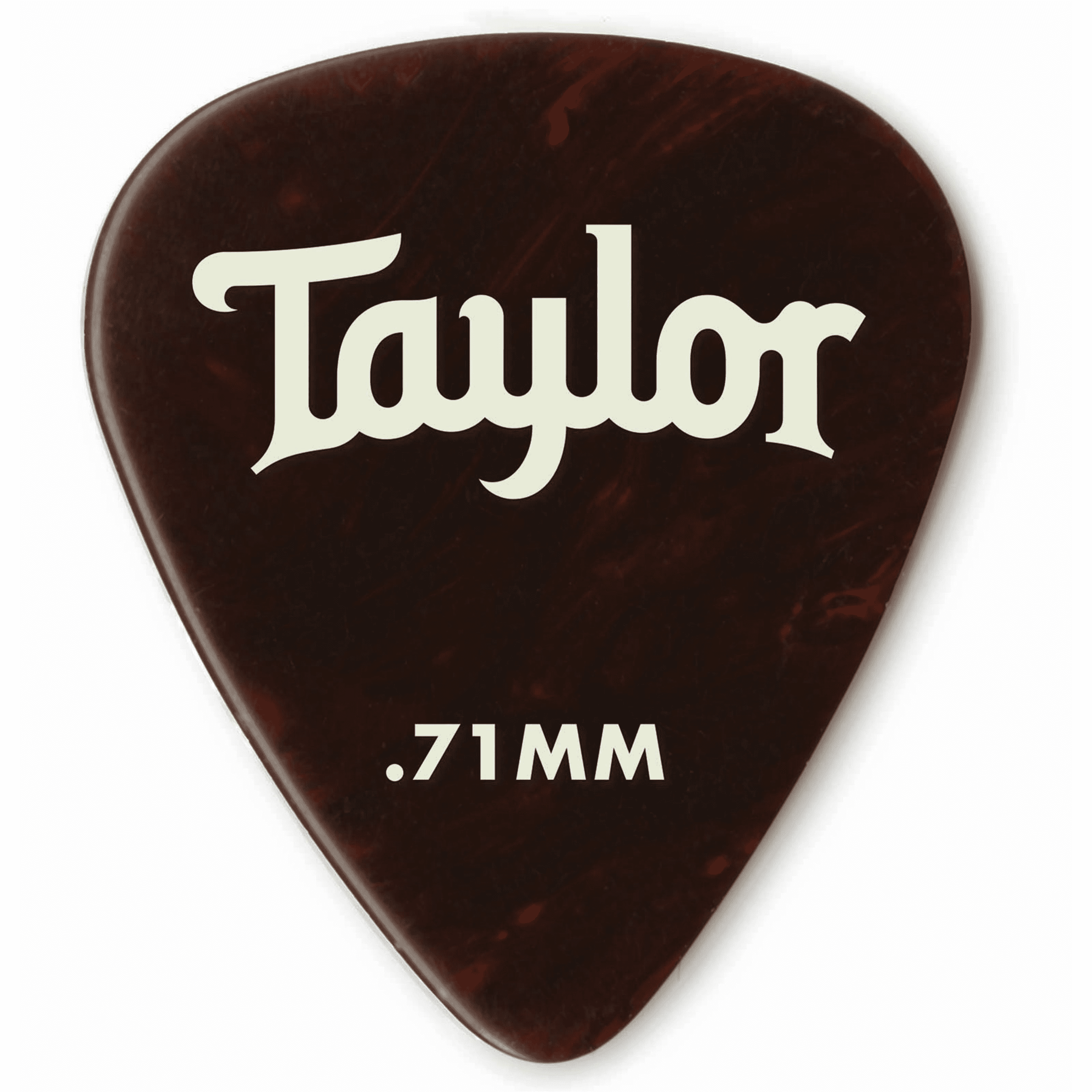 An image of Taylor Celluloid 351 Medium Guitar Picks, 0.71mm Tortoise Shell (12 Pack) | PMT ...