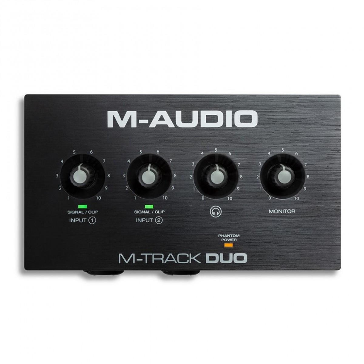 An image of M-Audio M-Track Duo 2-channel USB Audio Interface - Gift for a Musician | PMT On...