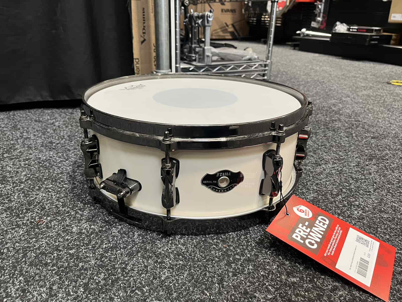 An image of Pre-Owned Tama Superstar Hyperdrive 14" x 5.5" Snare Drum (050995) | PMT Online