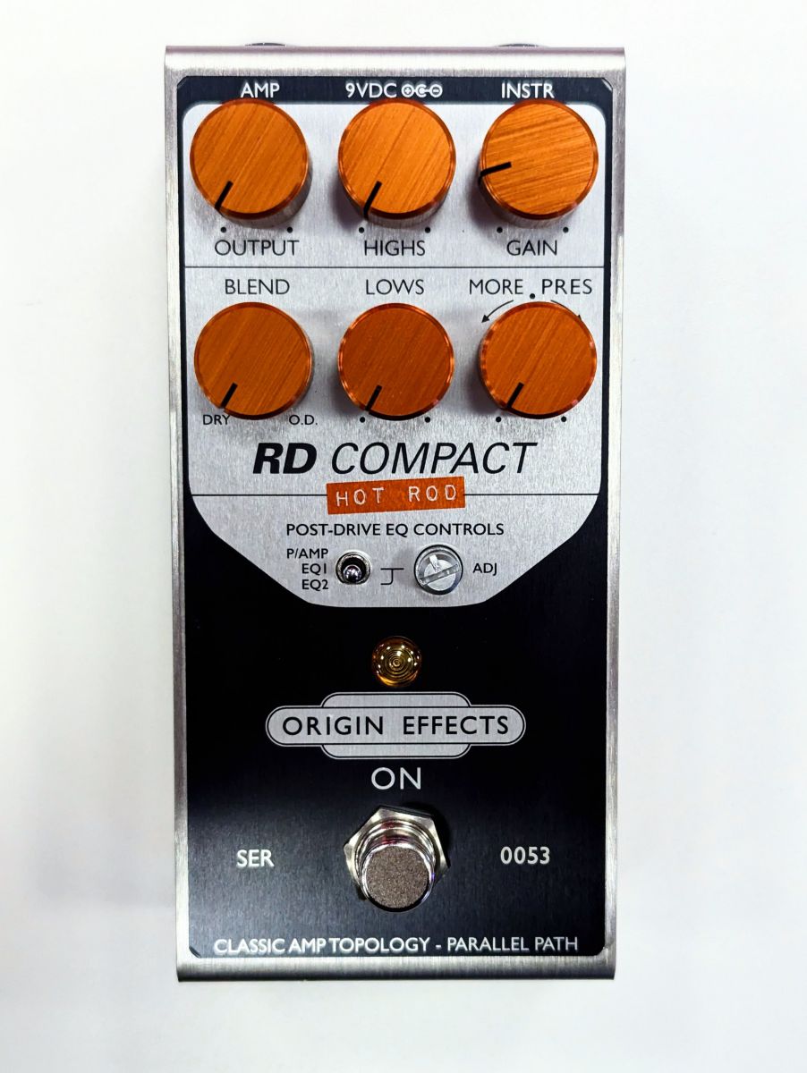 An image of Pre-Owned Origin FX RD Compact Hot Rod Overdrive Pedal (043052) | PMT Online