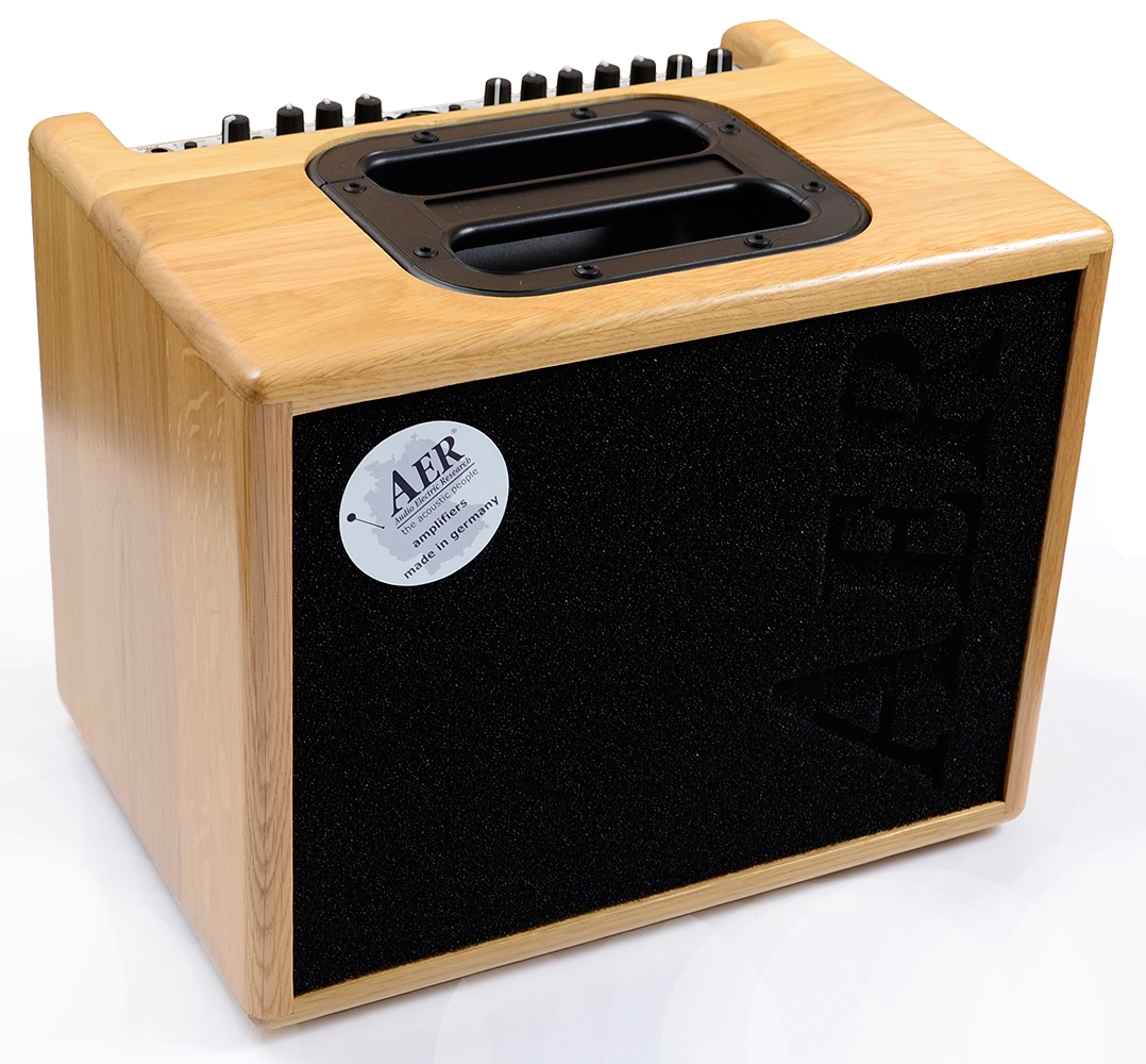 An image of AER Compact 60 Acoustic Guitar Amplifier Combo Natural Oak | PMT Online