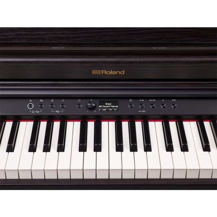 Front panel on a Roland RP701 Digital Piano, Dark Rosewood