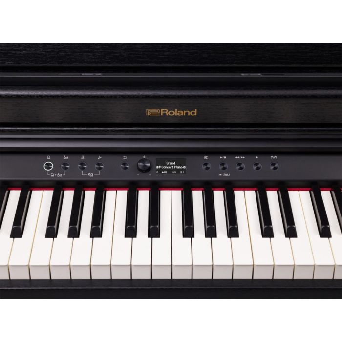 Roland RP701 Digital Piano, Black control panel closeup