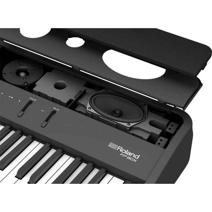 Roland FP-90X Premium Portable Piano Black speakers
