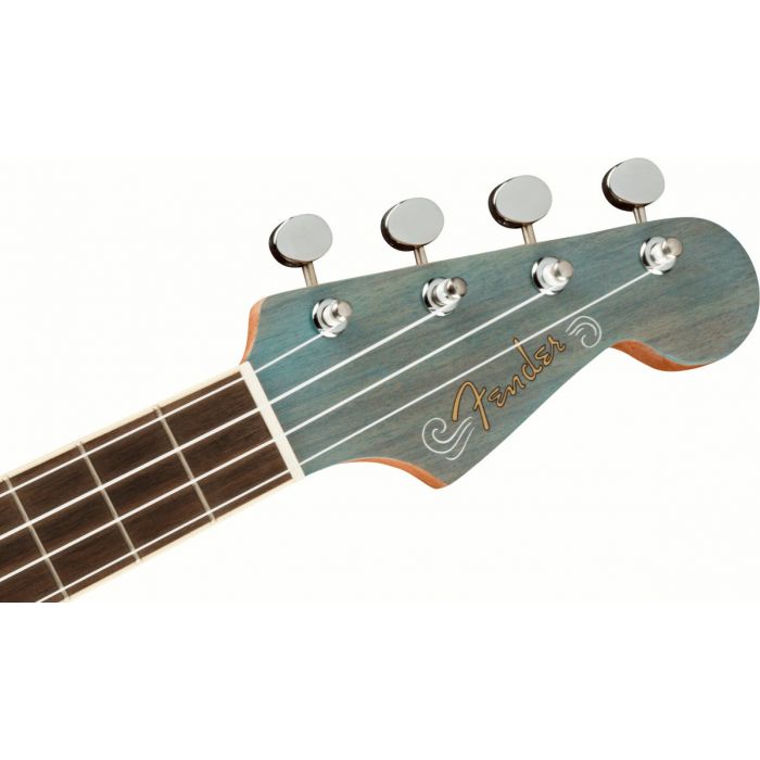 Fender Dani Harrison Uke Walnut FB, Turquoise Headstock