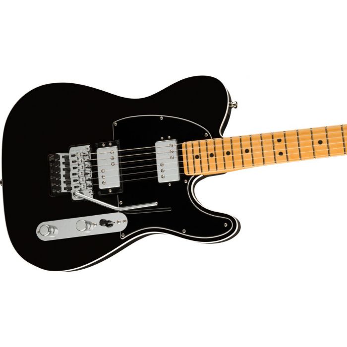 Fender American Ultra Luxe Telecaster Floyd Rose HH MN, Mystic Black Body Detail