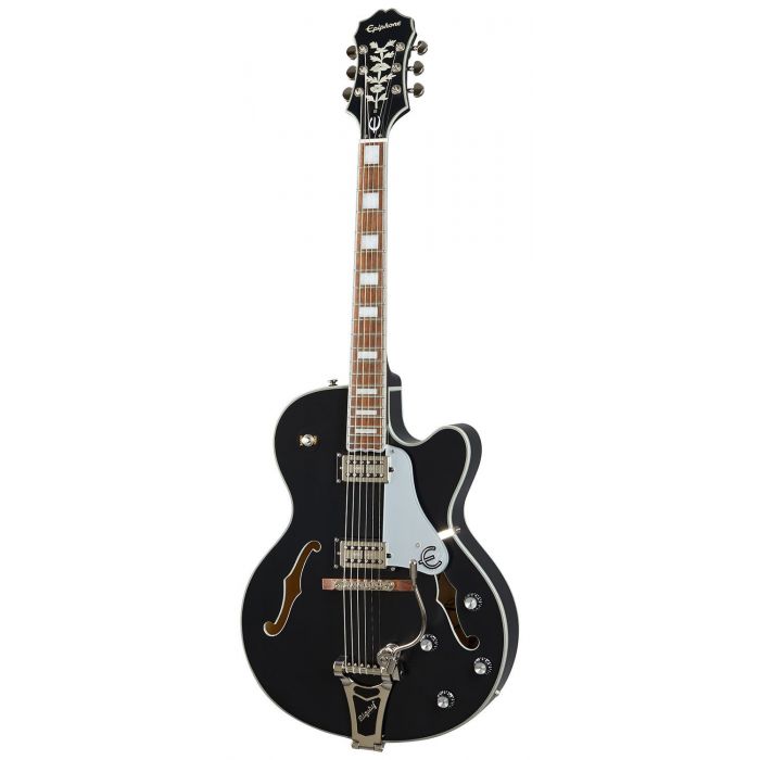 Epiphone Original Emperor Swingster, Black Aged Gloss front view