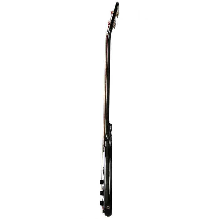 Side view of an Epiphone Original Embassy Bass, Graphite Black