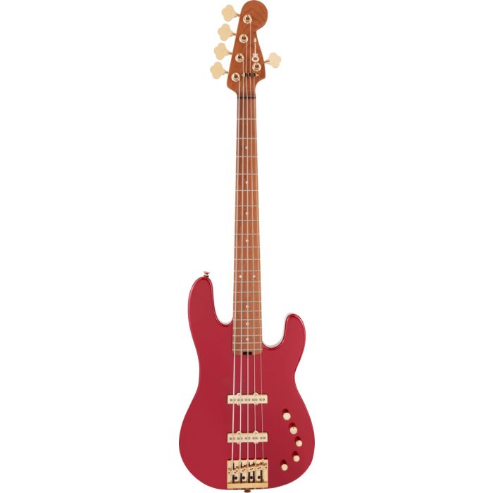 Charvel Pro-Mod San Dimas Bass Guitar JJ V MN, Cy Apple Red