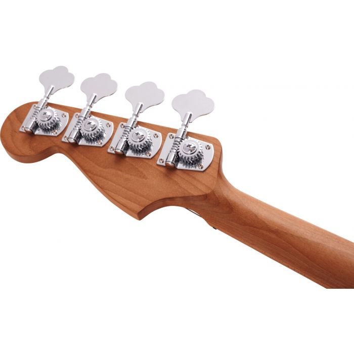 Rear of a 4-string bass guitar headstock