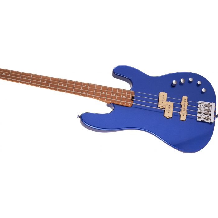 Charvel Pro-Mod San Dimas Bass PJ IV Caramelized MN Mystic Blue