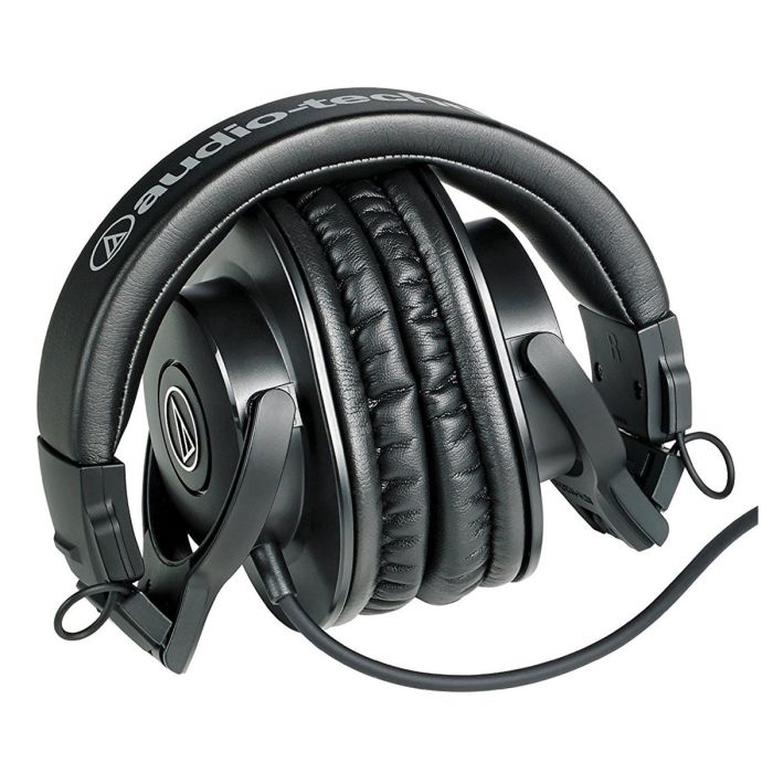 Folded view of the Audio Technica ATH-M30x Closed-back Dynamic Stereo Monitor Headphones