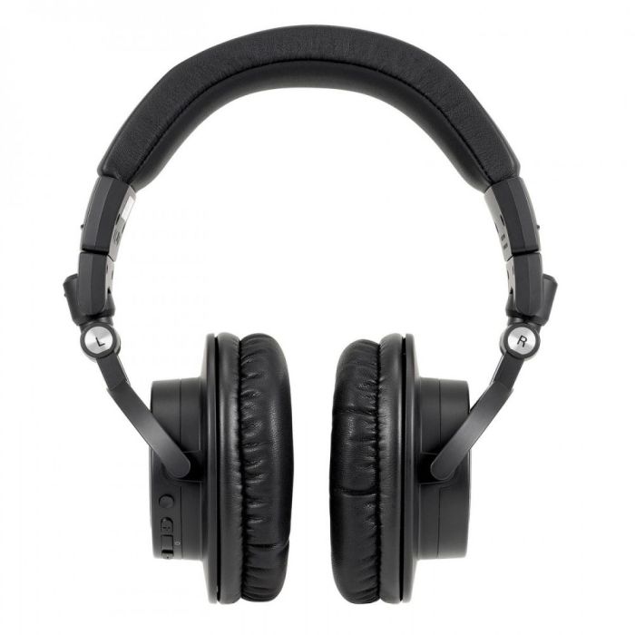 Front view of the Audio Technica ATH-M50xBT2 Wireless Headphones, Black