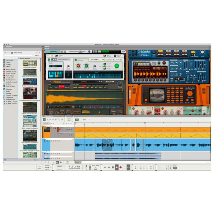 Overview of Reason 12 Music Production Software Student/Teacher