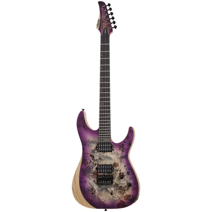 Schecter PMT Exclusive Reaper-6 Guitar, Aurora Burst front view