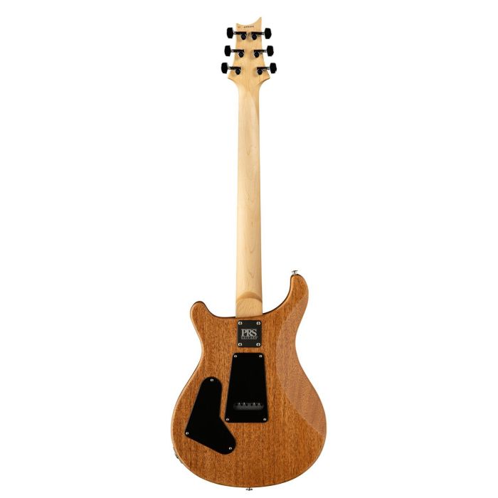 PRS CE24 Semi-Hollow Guitar, Black Amber rear view