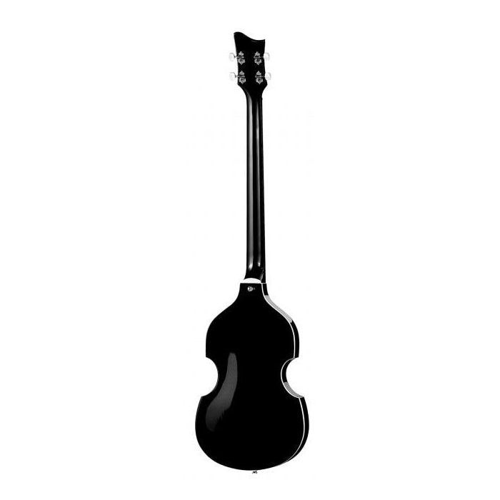 Hofner Ignition Series Violin Bass Guitar, Black rear view