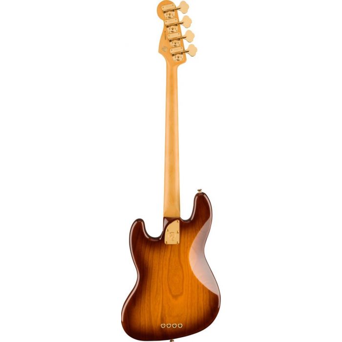 Back view of the Fender 75th Anniversary Commemorative Jazz Bass 2-Color Bourbon Burst