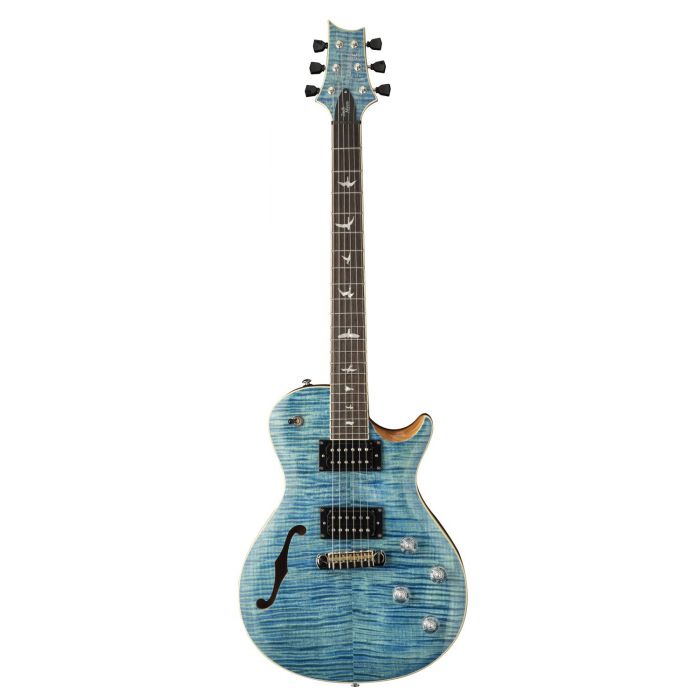PRS SE Zach Myers Electric Guitar, Myers Blue front view