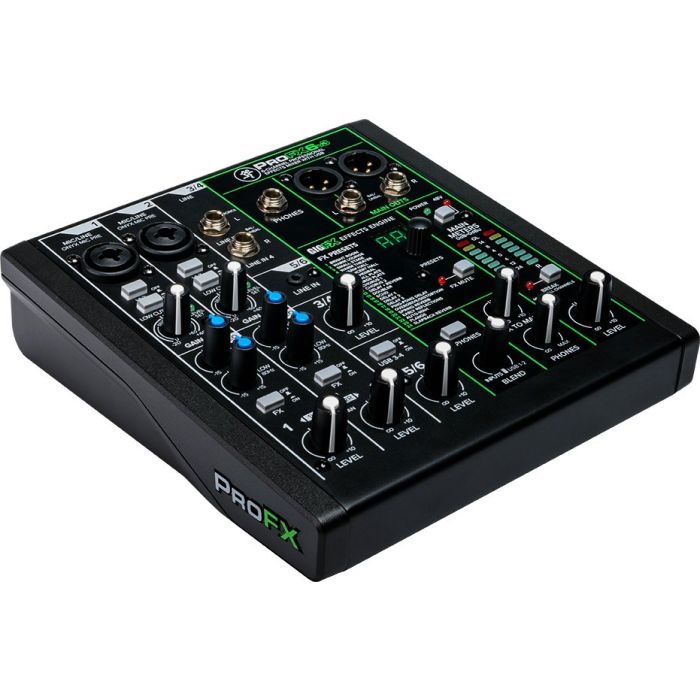 Mackie ProFX6v3 6-Channel Professional USB Mixer left angle
