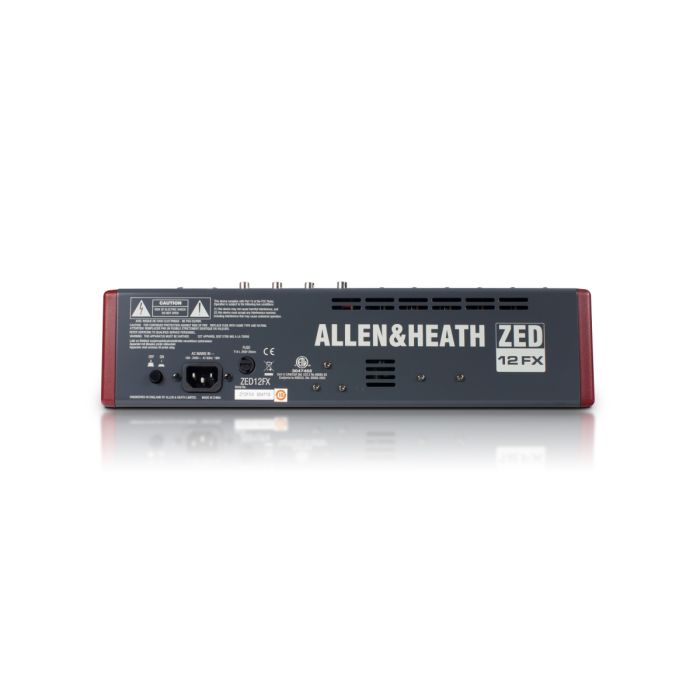 Allen & Heath ZED-12FX Hybrid Compact Mixer back