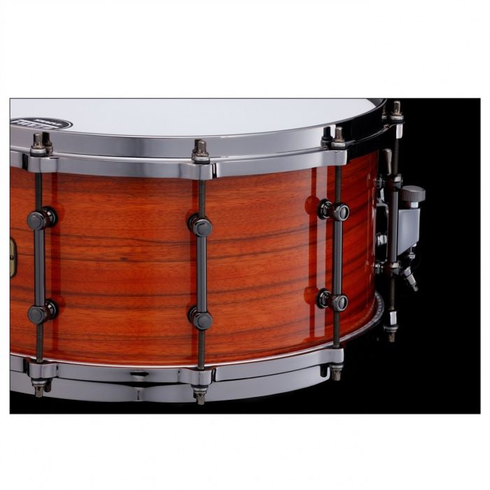 side view tama swlp zebrawood snare lugs