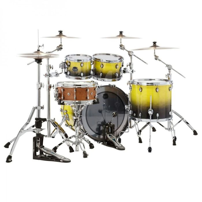 rear view mapex saturn 4 piece shell pack sulpur fade