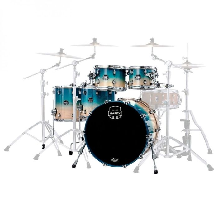 front view mapex saturn 5pc shell pack sulphur fade