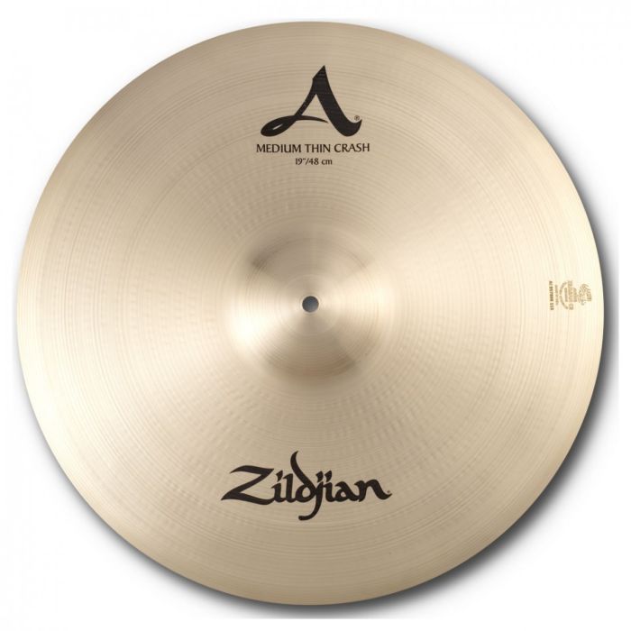 Zildjian A 19" Medium Thin Crash Cymbal top full logos