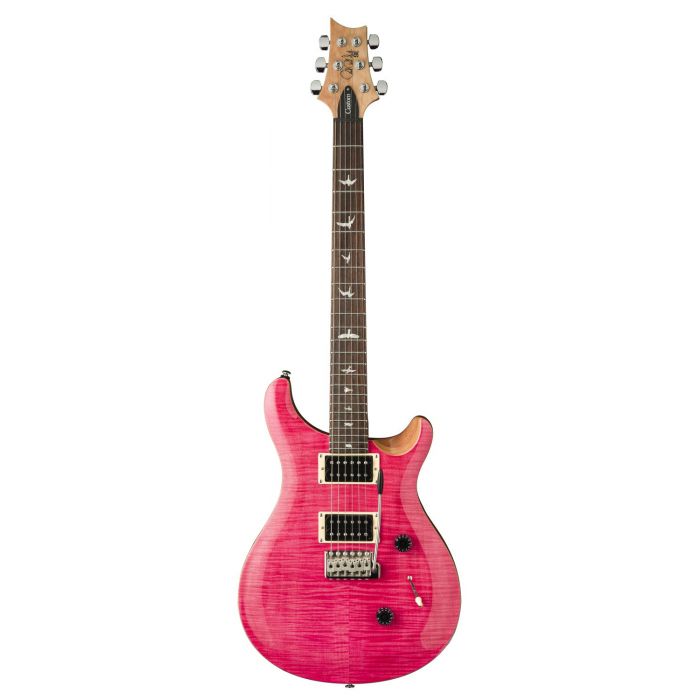 PRS SE Custom 24 Electric Guitar, Bonnie Pink front view