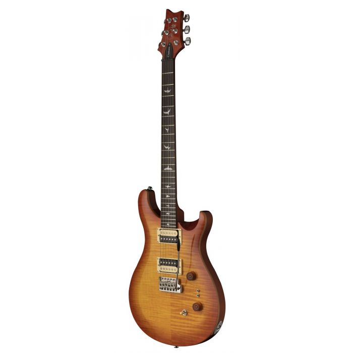 PRS SE Custom 2408 Guitar, Vintage Sunburst right angled view