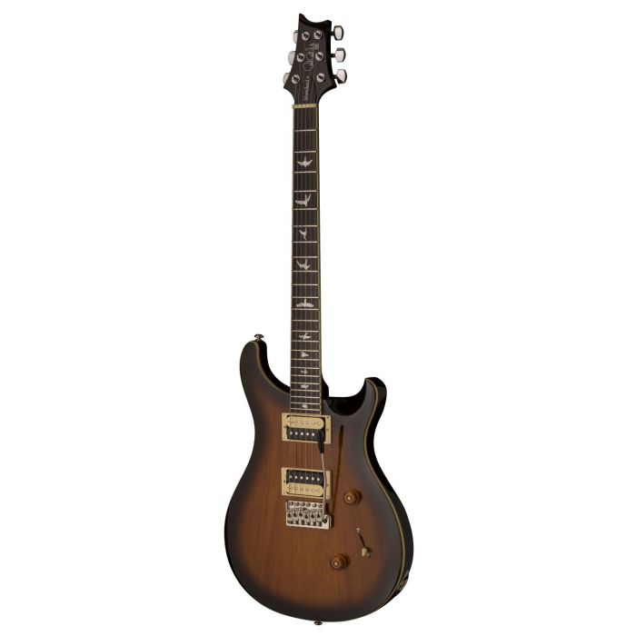 Right-angled view of a PRS SE Standard 24 Electric Guitar, Tobacco Sunburst