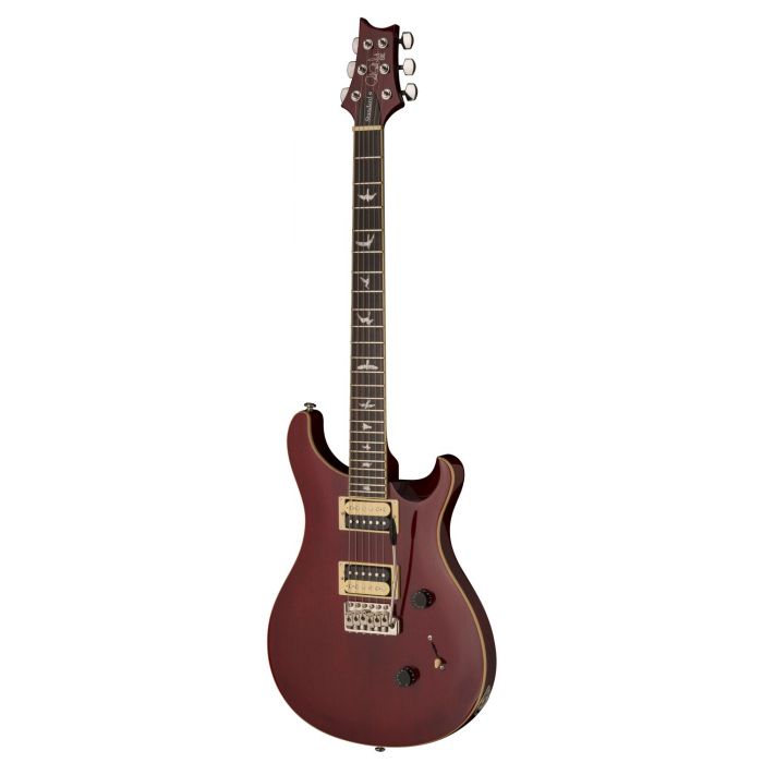 Right angled view of a PRS SE Standard 24 Electric Guitar, Vintage Cherry