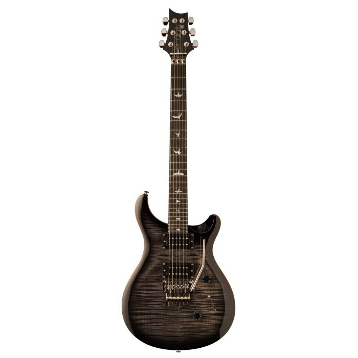 PRS SE Custom 24 Floyd Electric Guitar, Charcoal Burst front view