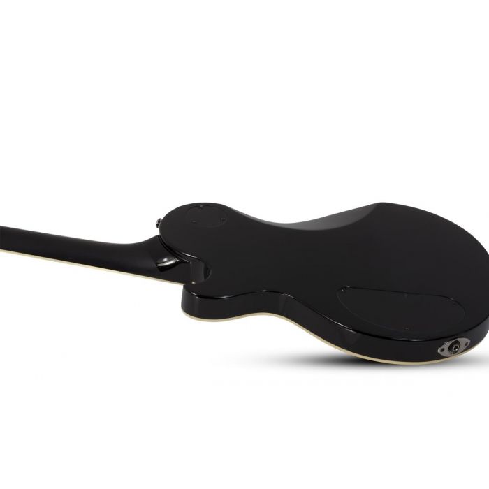 Angled back view of the Schecter Solo-II Blackjack