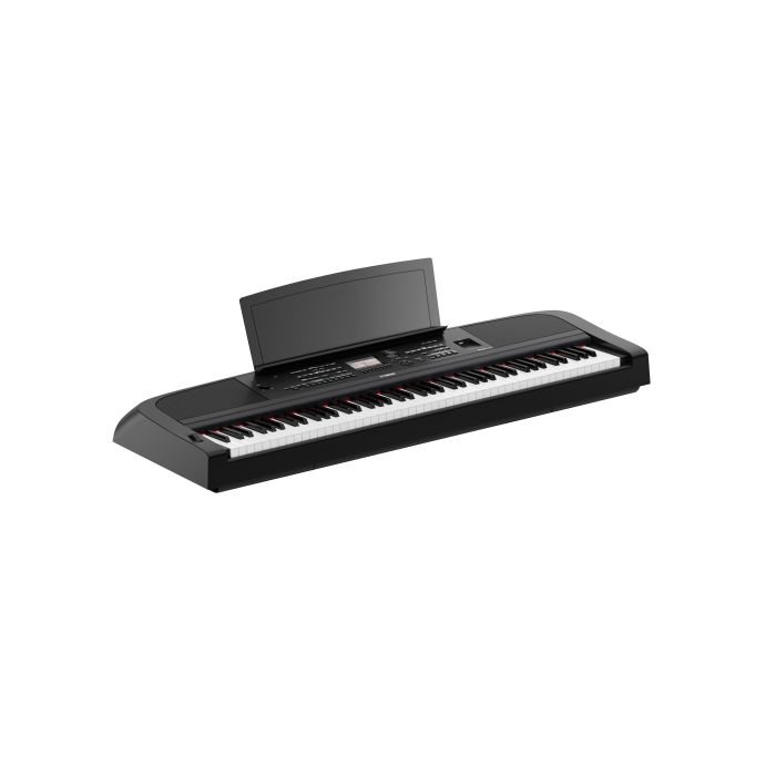 Yamaha DGX-670 Digital Grand Piano Black From Angle