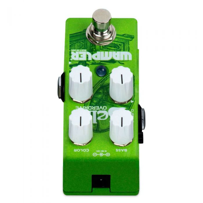 Top-panel view of a Wampler Belle Overdrive Pedal