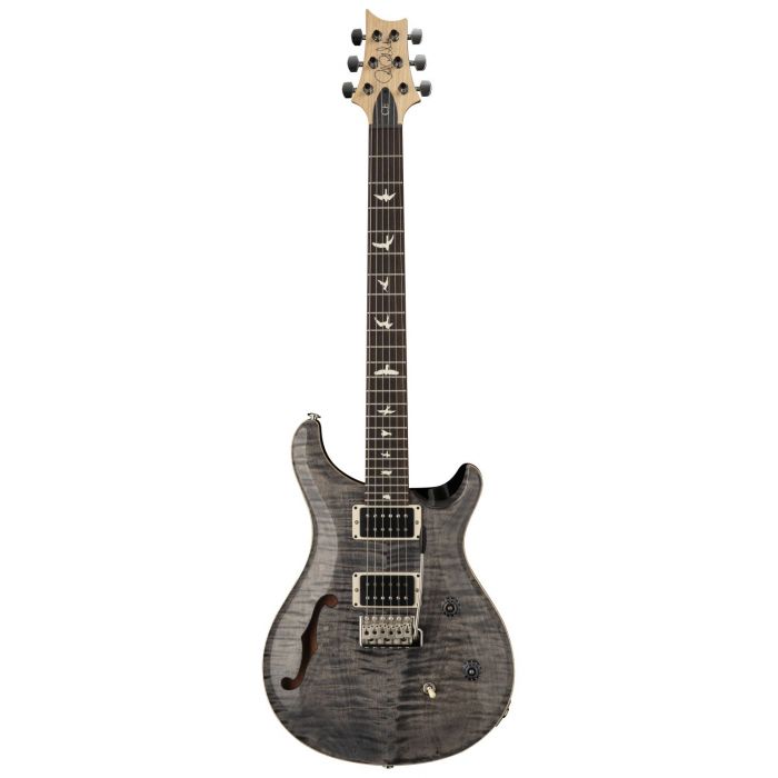 PRS CE24 Semi-Hollow Electric Guitar, Faded Gray Black front view