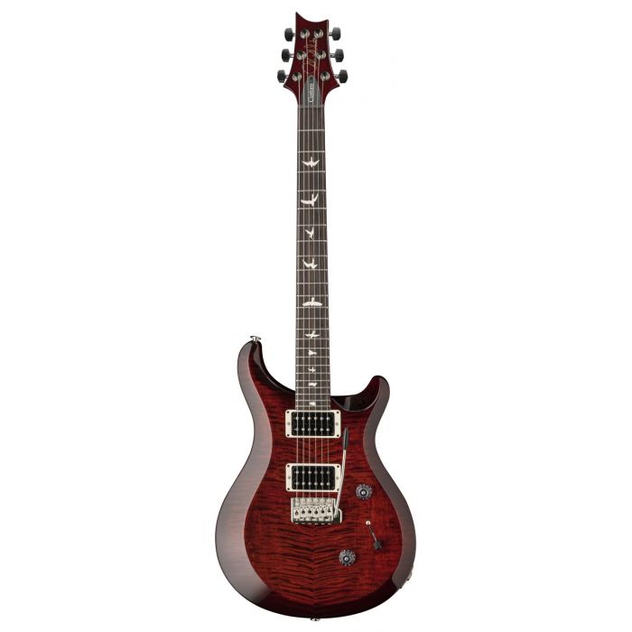 PRS S2 Custom 24 Electric Guitar, Fire Red Burst front view