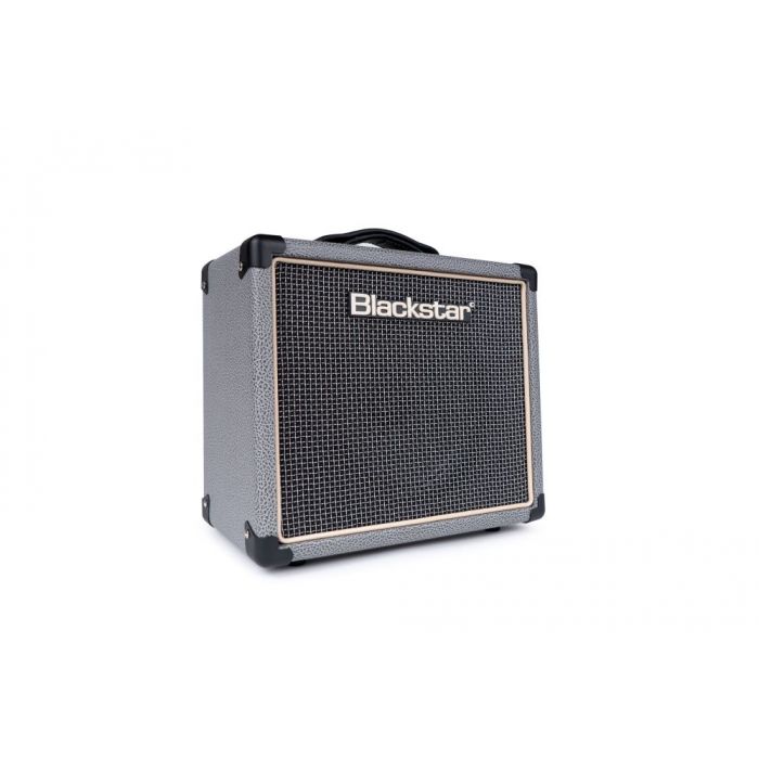 Right angled view of a Blackstar HT-1R MKII Bronco Grey 1w Valve Combo