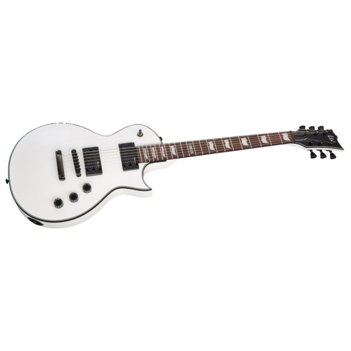 Front angled view of an ESP LTD EC-256 Electric Guitar, Snow White