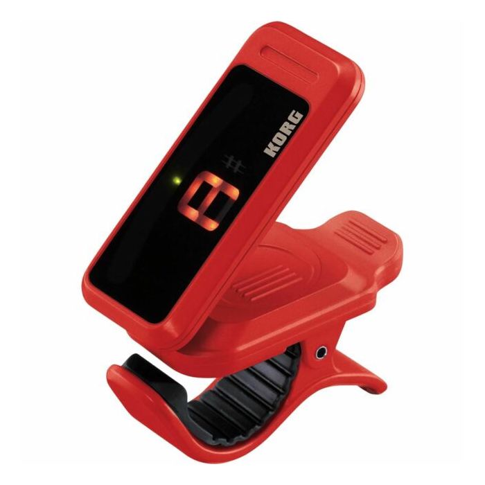 Korg Pitchclip Clip-On Guitar Tuner, Red