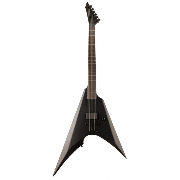 ESP LTD Arrow NT Black Metal Electric Guitar, Black Satin front view