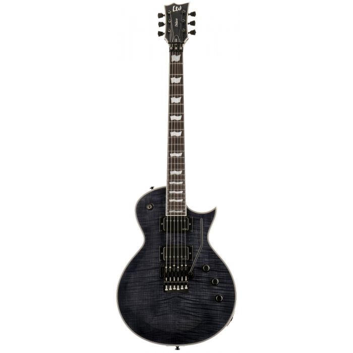 ESP LTD EC-1000 FR Electric Guitar, See Thru Black front view