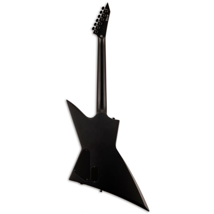 ESP LTD EX-BLACK METAL Electric Guitar, Black Satin rear view